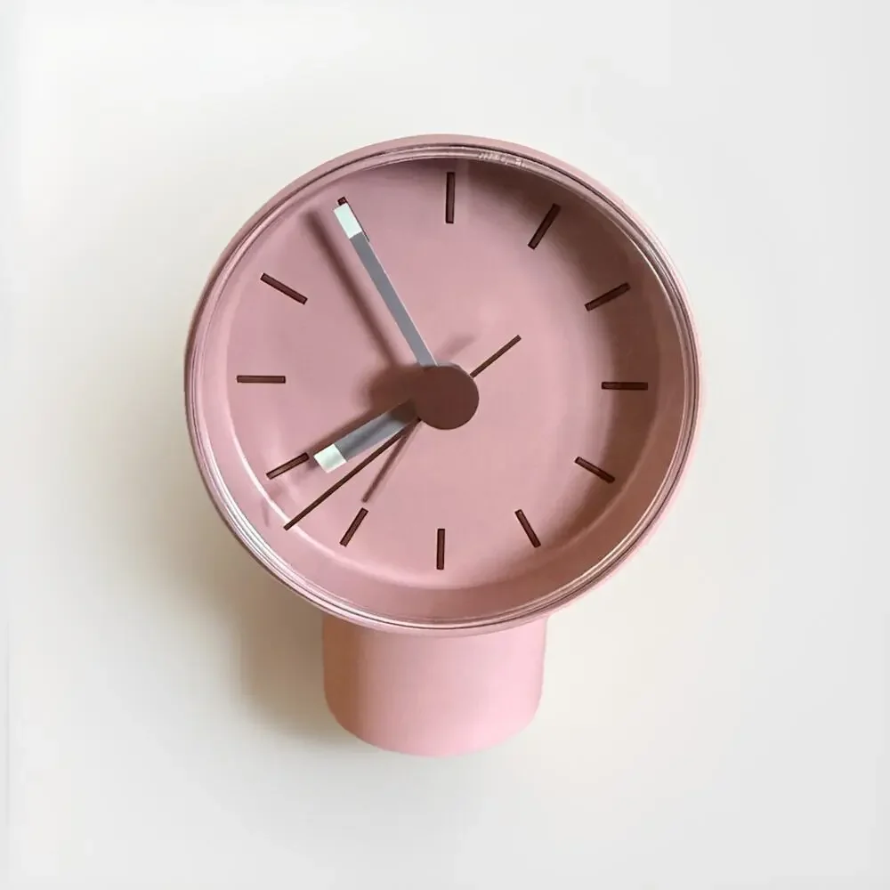 IKEA Bondtolvan Analog Alarm Clock Pale Pink, 3-1/4
